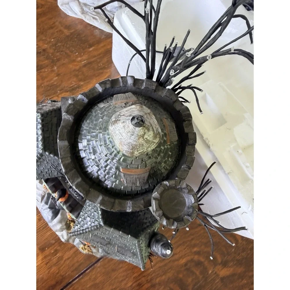 Dept. 56 Original Snow Village Halloween Castle Blackstone Lights & Sounds Work!